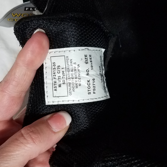 Men's Florsheim FS2716 ESD  Rated black leather composite toe work shoe … - Picture 7 of 14